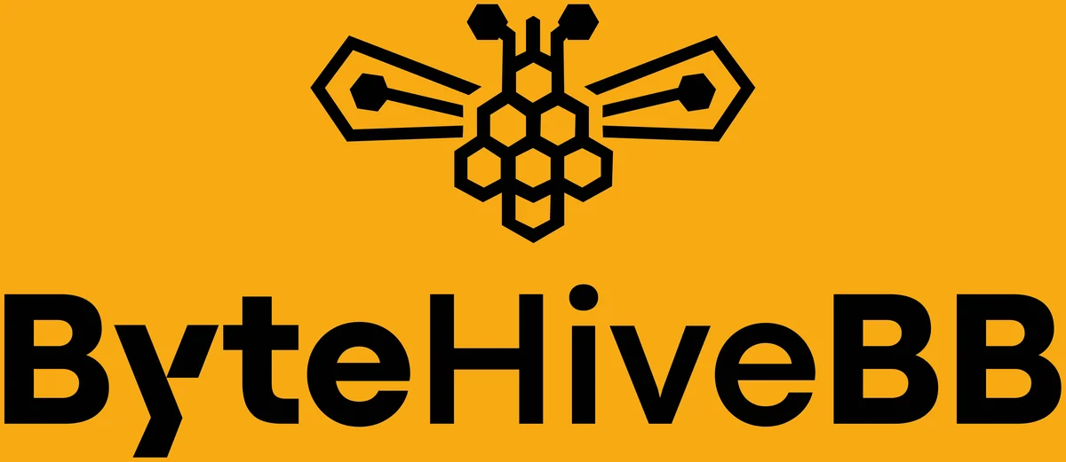 ByteHiveBB logo — Mono — amber