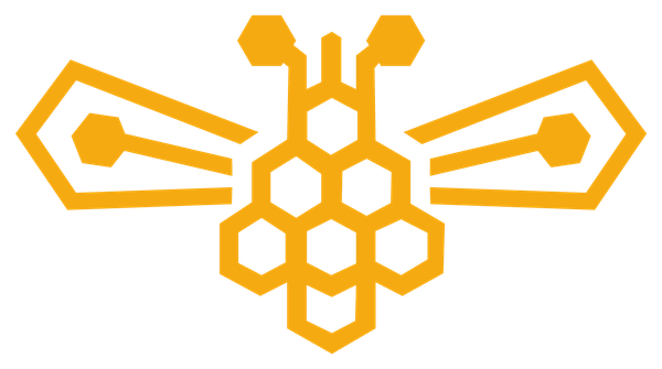 ByteHiveBB bee mark — Amber mark